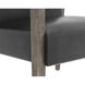Earl Ash Grey / Brentwood Charcoal Leather Lounge Chair